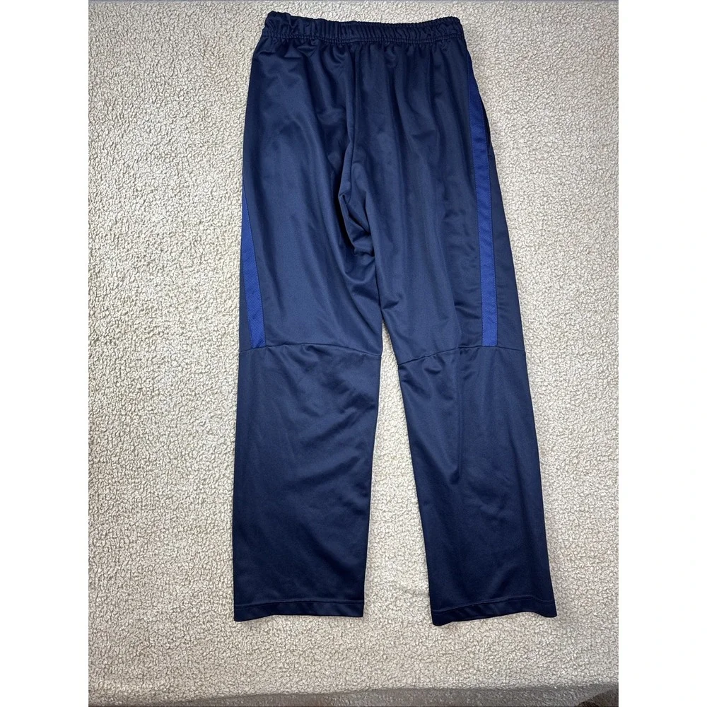 Nike Track Pants Mens Large Navy Blue with Blue Vented Mesh Stripe 940241-471